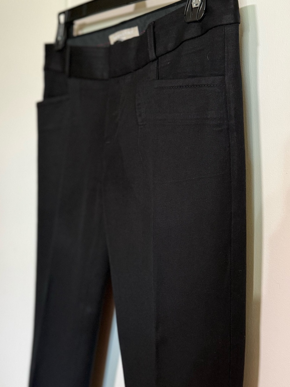 Banana Republic Sloan Black Slim Ankle Pants Tailored Trousers Size 0 - Picture 7 of 11
